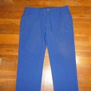MENS 42X34 UNDER ARMOUR DARK BLUE PANTS 10% ELASTANE 90% POLYESTER GOLF HEAT